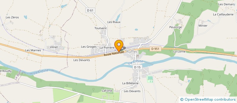 localisation de l'entreprise MADAME ISABELLE DUPLANT à RUFFEC