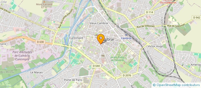 localisation de l'entreprise MADAME ISABELLE DUPONT  CAMBRAI