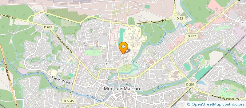 localisation de l'entreprise MADAME ISABELLE DUPOUY  MONT-DE-MARSAN