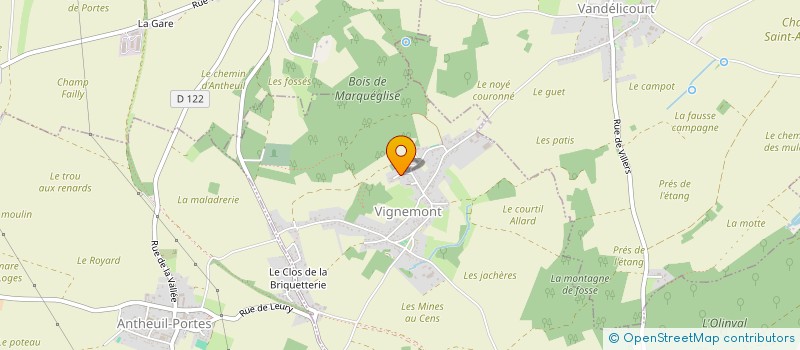 localisation de l'entreprise MADAME ISABELLE DUPOUY à VIGNEMONT