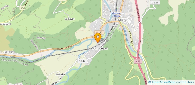 localisation de l'entreprise MADAME ISABELLE DUPUY à MASSIAC