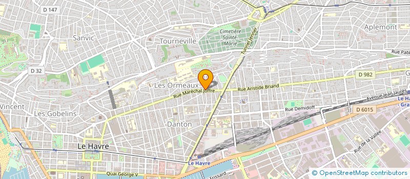 localisation de l'entreprise MADAME ISABELLE DURAME  LE HAVRE