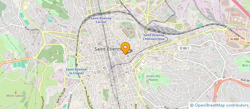 localisation de l'entreprise MADAME ISABELLE DURAND  SAINT-ETIENNE