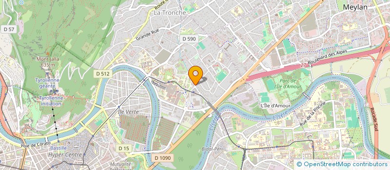localisation de l'entreprise MADAME ISABELLE DURAND à LA TRONCHE