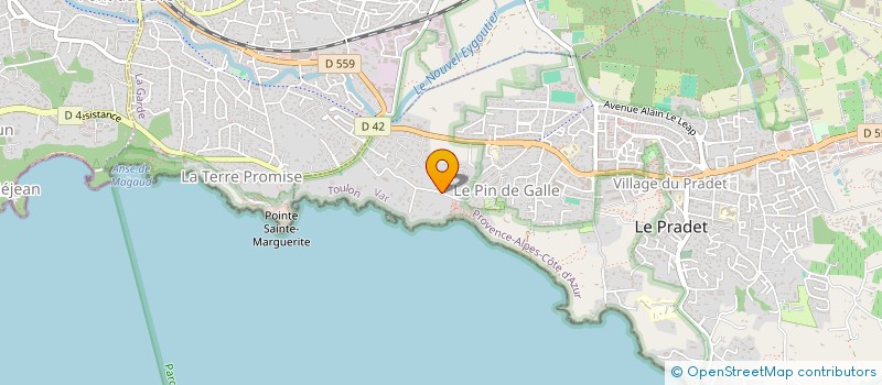 localisation de l'entreprise MADAME ISABELLE DURAND à LE PRADET