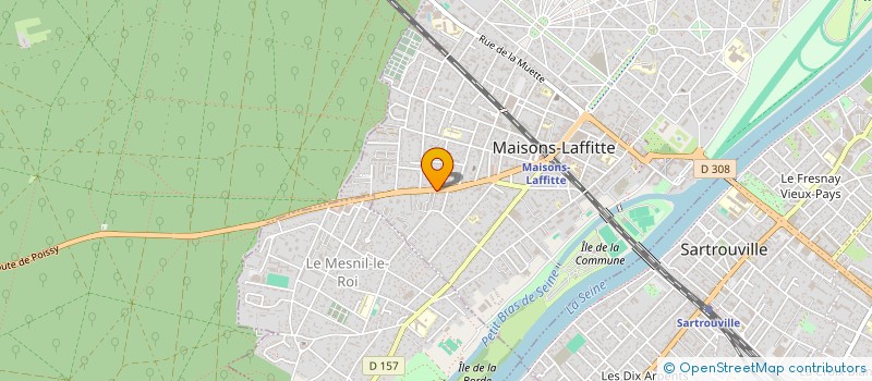 localisation de l'entreprise MADAME ISABELLE DURIN  MAISONS-LAFFITTE