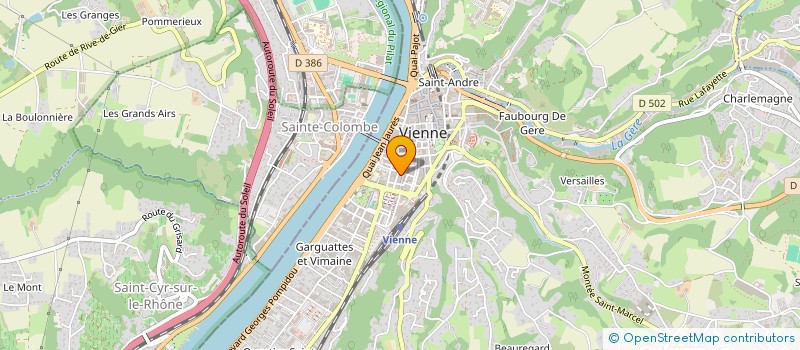 localisation de l'entreprise MADAME ISABELLE DUSSART  VIENNE