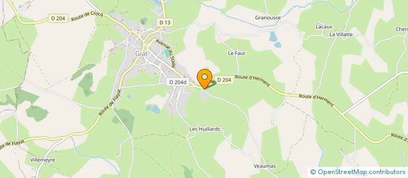 localisation de l'entreprise MADAME ISABELLE DUTHON à GIAT