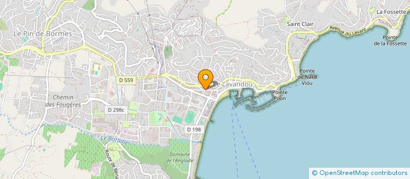 localisation de l'entreprise MADAME ISABELLE DUTOIT à LE LAVANDOU