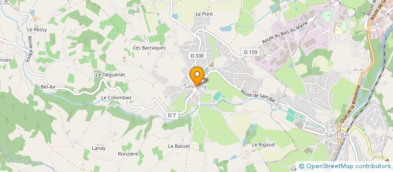 localisation de l'entreprise MADAME ISABELLE DUTOUR à SAVIGNY