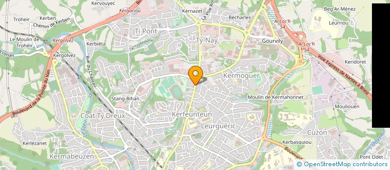 localisation de l'entreprise MADAME ISABELLE DUVAIL à QUIMPER