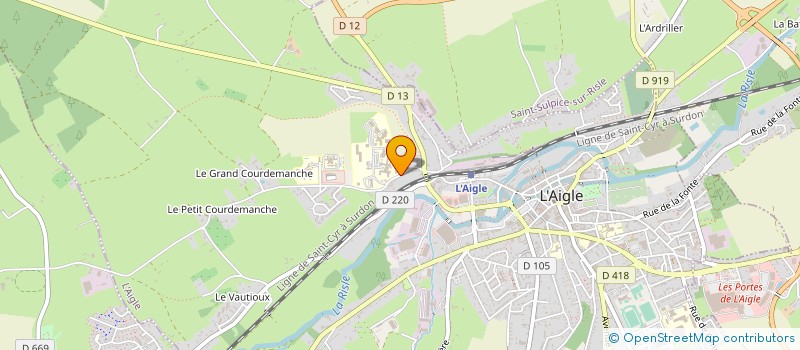 localisation de l'entreprise MADAME ISABELLE DUVAL DE LAGUIERCE à L'AIGLE