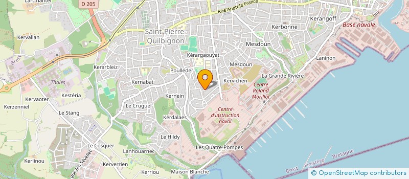 localisation de l'entreprise MADAME ISABELLE DUVAUCHELLE à BREST