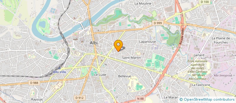 localisation de l'entreprise MADAME ISABELLE ELELOUE  ALBI