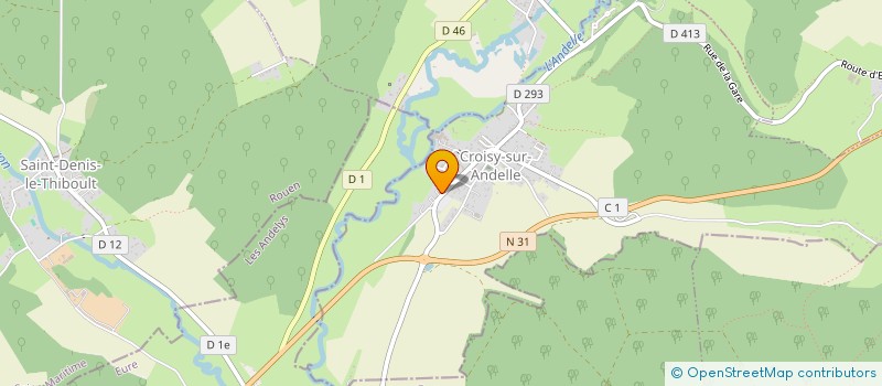 localisation de l'entreprise MADAME ISABELLE ELUERE  CROISY-SUR-ANDELLE