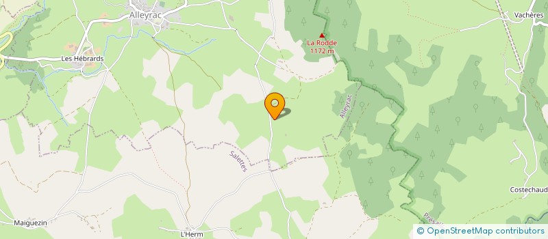 localisation de l'entreprise MADAME ISABELLE ENJOLRAS  ALLEYRAC