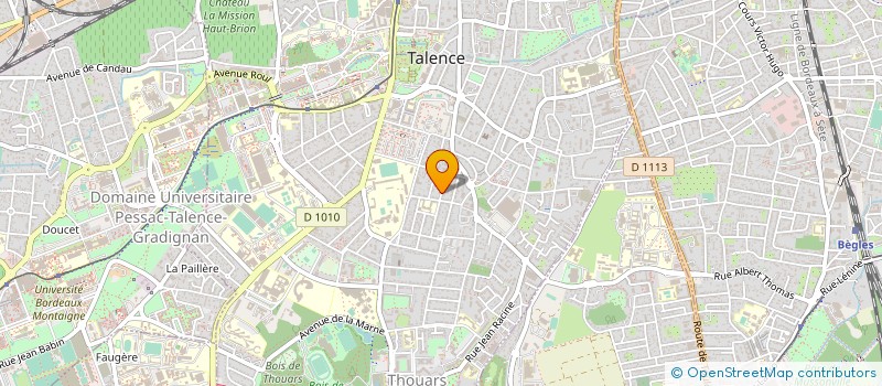 localisation de l'entreprise MADAME ISABELLE ENJOLRAS  BORDEAUX