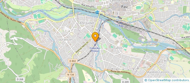 localisation de l'entreprise MADAME ISABELLE ESPOSITO à PAU