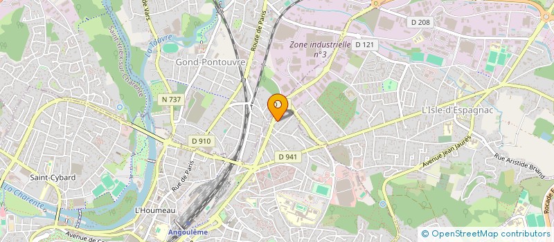 localisation de l'entreprise MADAME ISABELLE ETCHART à ANGOULEME