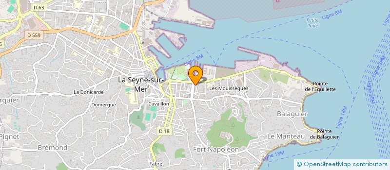 localisation de l'entreprise MADAME ISABELLE EVRARD  LA SEYNE-SUR-MER