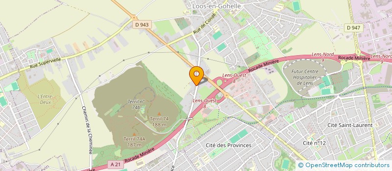 localisation de l'entreprise MADAME ISABELLE FAES  LIEVIN