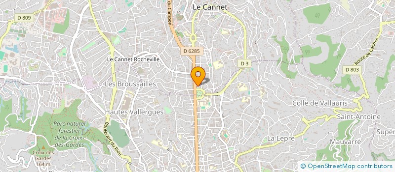localisation de l'entreprise MADAME ISABELLE FALGON à LE CANNET