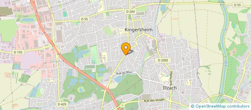 localisation de l'entreprise MADAME ISABELLE FANT  KINGERSHEIM