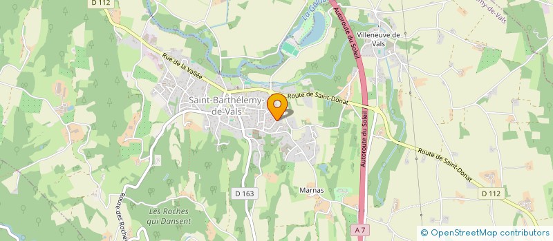 localisation de l'entreprise MADAME ISABELLE FARADON  SAINT-BARTHELEMY-DE-VALS