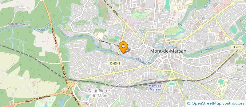 localisation de l'entreprise MADAME ISABELLE FARBOS  MONT-DE-MARSAN