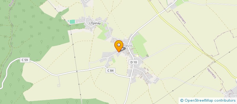 localisation de l'entreprise MADAME ISABELLE FAUGERAS  HENNEZIS