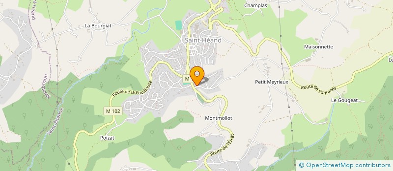 localisation de l'entreprise MADAME ISABELLE FAURE  SAINT-HEAND