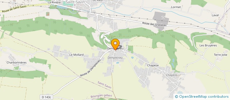 localisation de l'entreprise MADAME ISABELLE FAVIER  SAINT-SAVIN