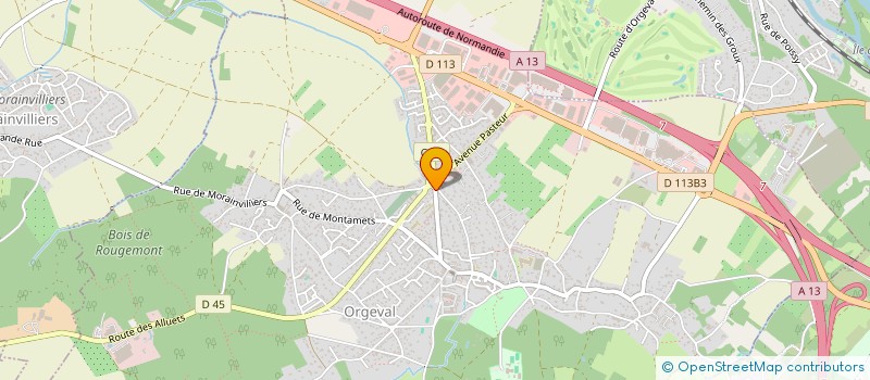 localisation de l'entreprise MADAME ISABELLE FAYE  ORGEVAL