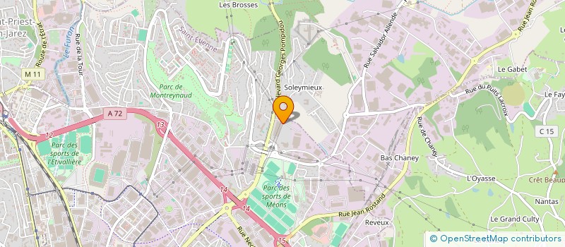 localisation de l'entreprise MADAME ISABELLE FAYOLLE  SAINT-ETIENNE