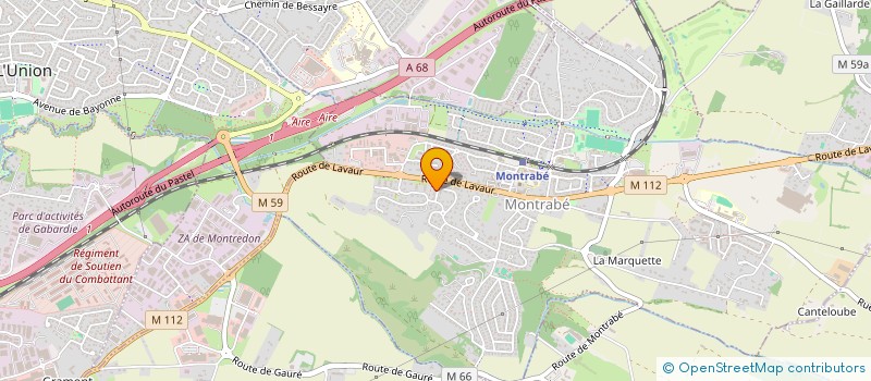 localisation de l'entreprise MADAME ISABELLE FELTZ  MONTRABE