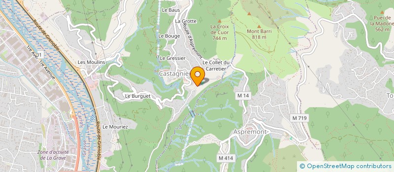 localisation de l'entreprise MADAME ISABELLE FERNANDEZ  CASTAGNIERS