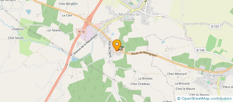 localisation de l'entreprise MADAME ISABELLE FERNANDEZ MARTINEZ  MONTLIEU-LA-GARDE