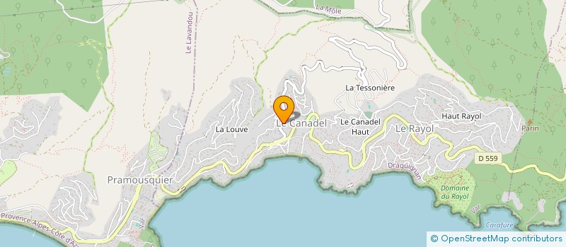 localisation de l'entreprise MADAME ISABELLE FERRARI à RAYOL-CANADEL-SUR-MER