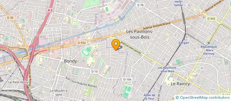 localisation de l'entreprise MADAME ISABELLE FERREIRA  BONDY