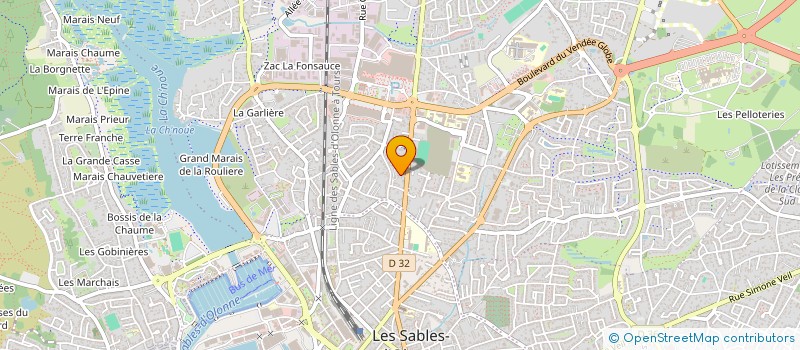 localisation de l'entreprise MADAME ISABELLE FEVRIER à LES SABLES-D'OLONNE