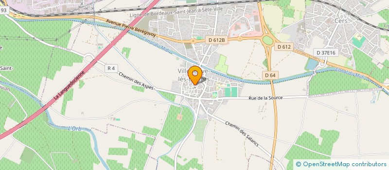 localisation de l'entreprise MADAME ISABELLE FIBLA  VILLENEUVE-LES-BEZIERS