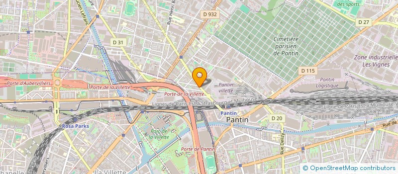 localisation de l'entreprise MADAME ISABELLE FILLEUL DE BROHY  PANTIN