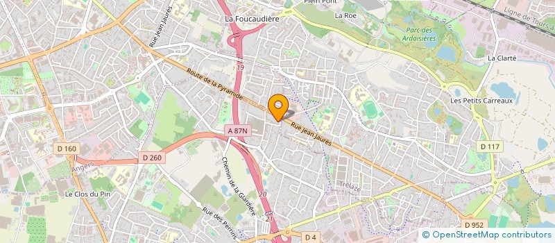 localisation de l'entreprise MADAME ISABELLE FILLON à LES PONTS-DE-CE