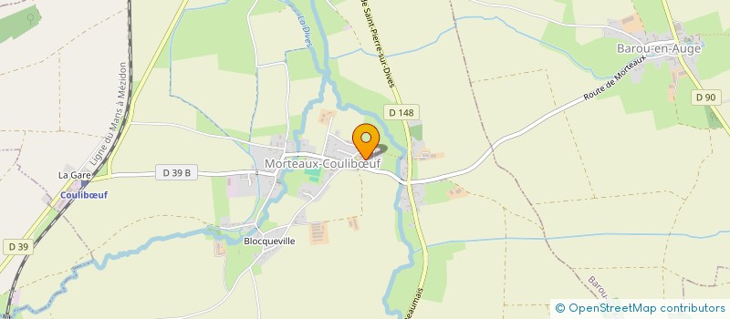 localisation de l'entreprise MADAME ISABELLE FILOCHE  LES MOUTIERS-EN-AUGE