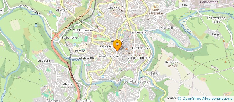 localisation de l'entreprise MADAME ISABELLE FIOL  RODEZ