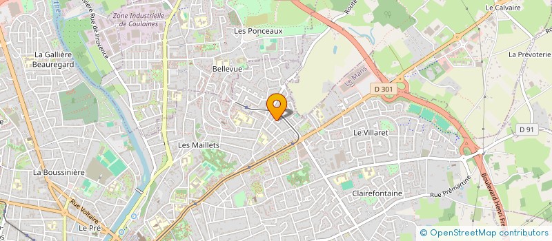 localisation de l'entreprise MADAME ISABELLE FLANDRIN à LE MANS