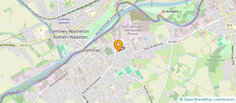 localisation de l'entreprise MADAME ISABELLE FLERACKERS  COMINES