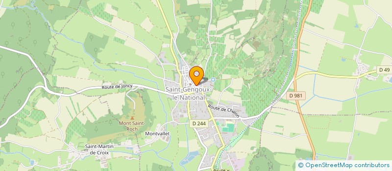 localisation de l'entreprise MADAME ISABELLE FLEURY  SAINT-GENGOUX-LE-NATIONAL