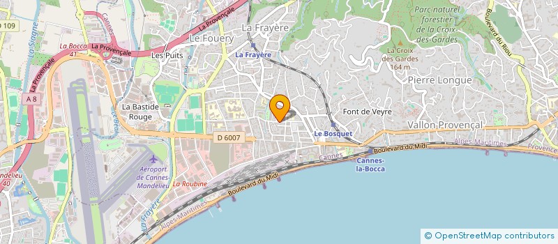 localisation de l'entreprise MADAME ISABELLE FOGLIA à CANNES