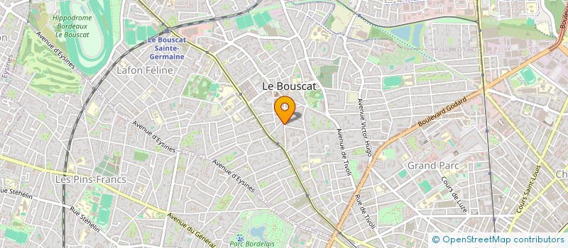 localisation de l'entreprise MADAME ISABELLE FONTAINE  LE BOUSCAT